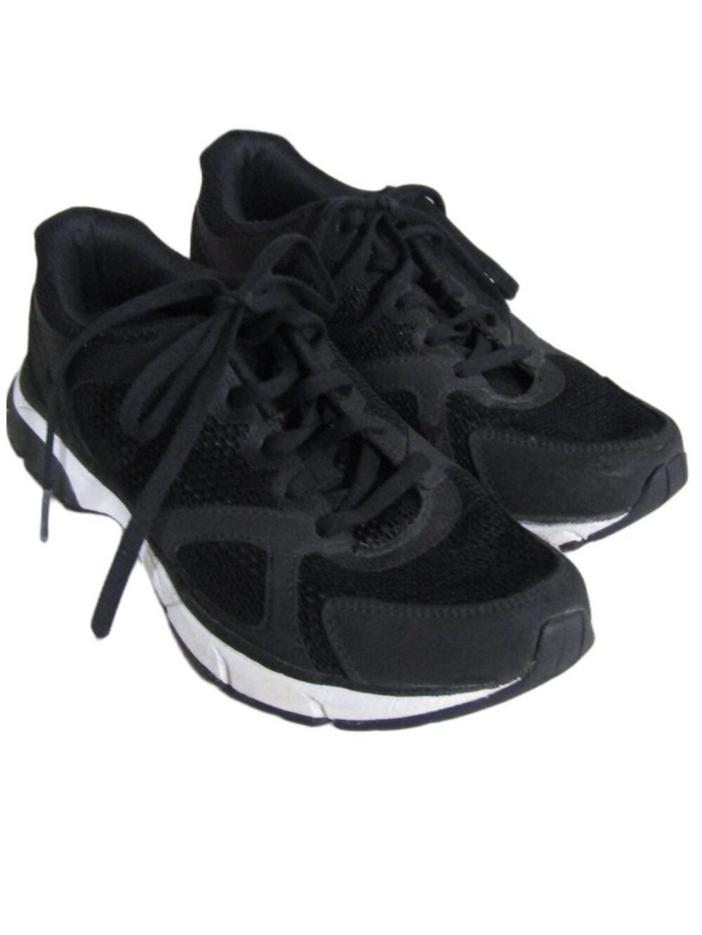 VIONIC TOKYO Mesh Black White Orthotic Walking Sneakers Shoes Comfort 7.5 Wide